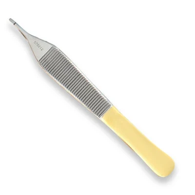 Adson Forceps With Teeth for 4 3/4in Veterinary Tissue Grasping