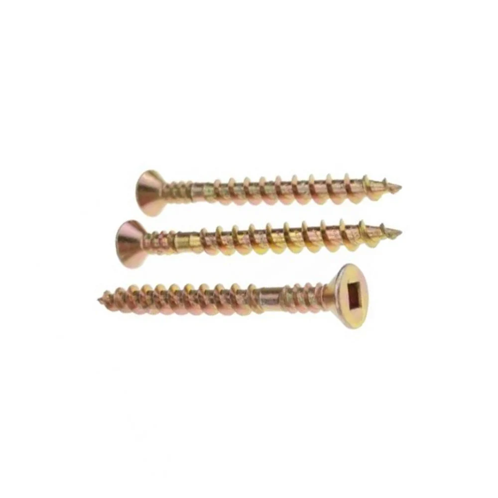 Carbon Steel Pozi Drive Screws with Flat Countersunk Head for Wooden Particle Board Fixing