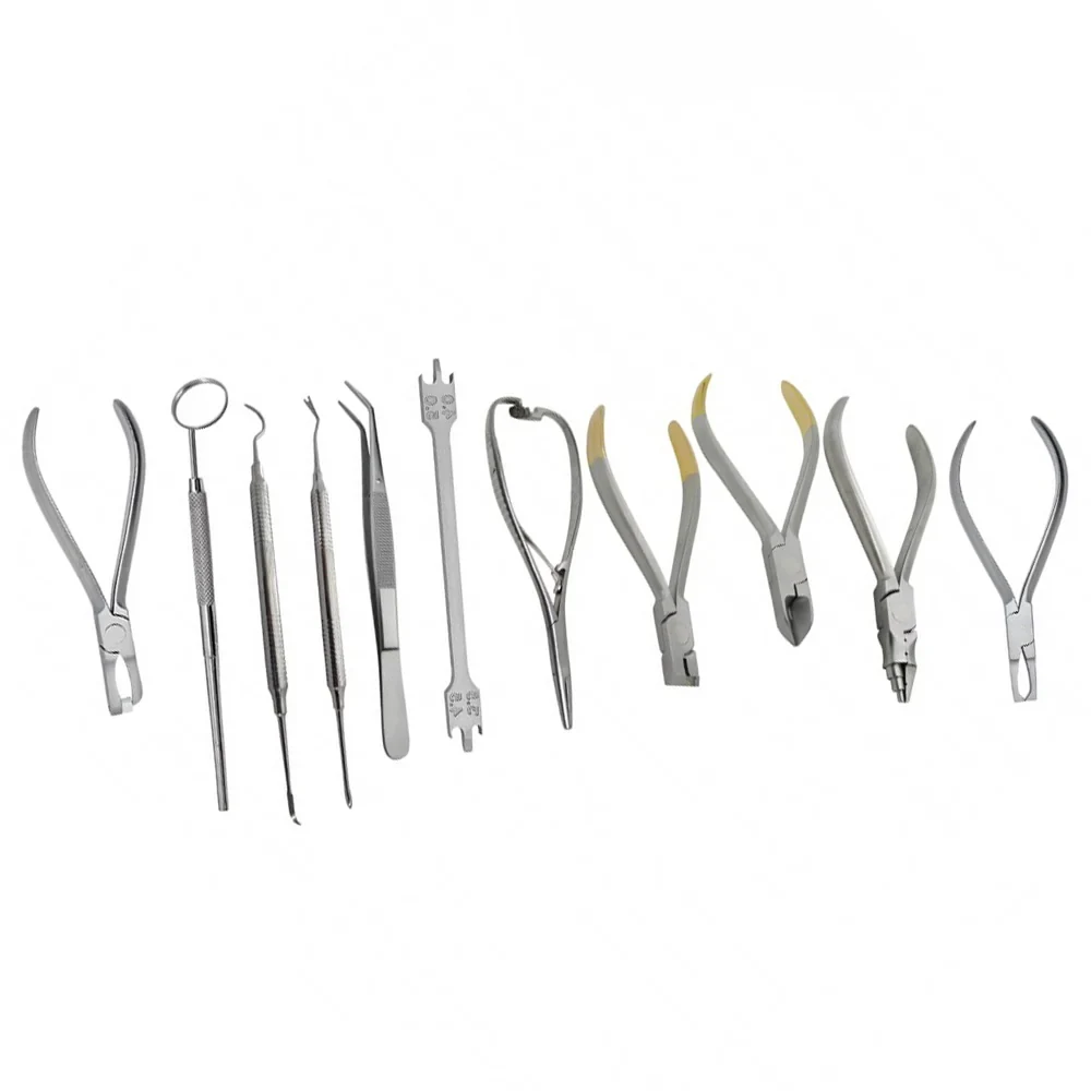 Dental Orthodontic Kit 11 Pcs Professional Orthodontic Instrument Set
