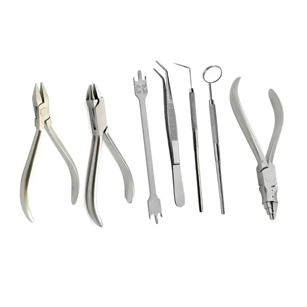 Dental Orthodontic Kit 7 Pcs Professional Orthodontic Instrument Set