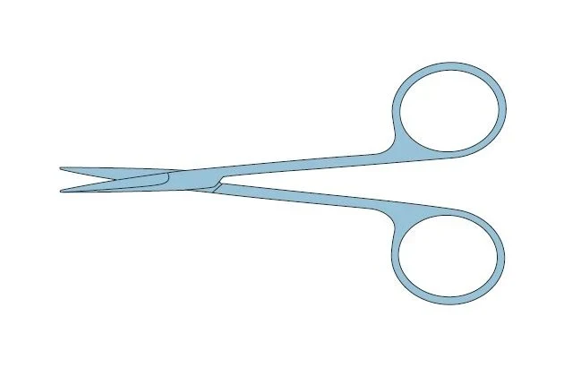Eye Scissors Straight Fine Tip Surgical Scissors Stainless Steel