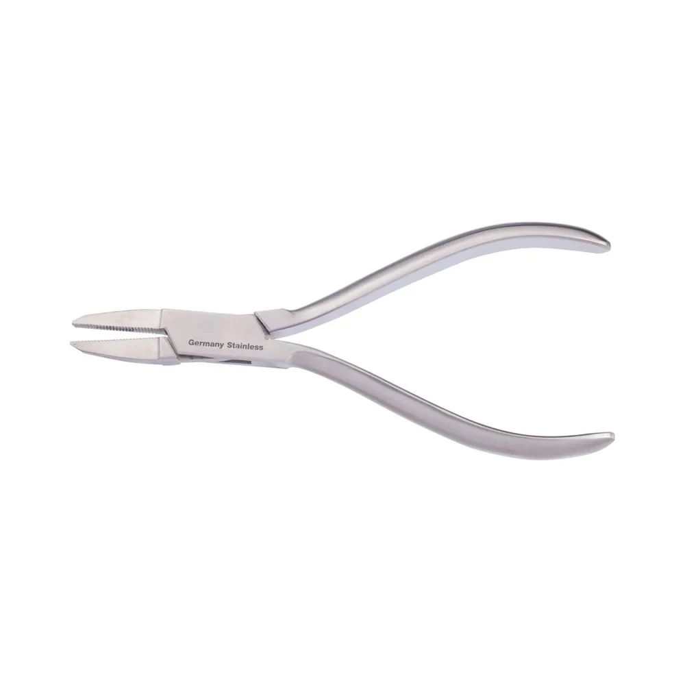 Flat Nose Pliers with Serrated Flat Jaws for Orthopedic Wire Handling