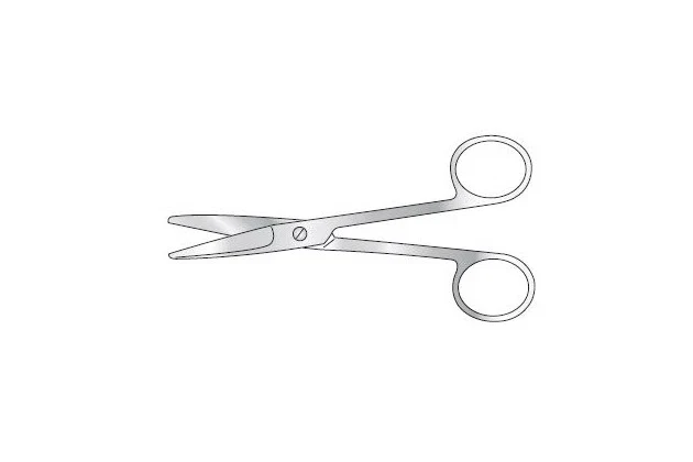 Mayo Post Mortem Scissors 5.5" (139mm) Straight Round Point Autopsy Instrument