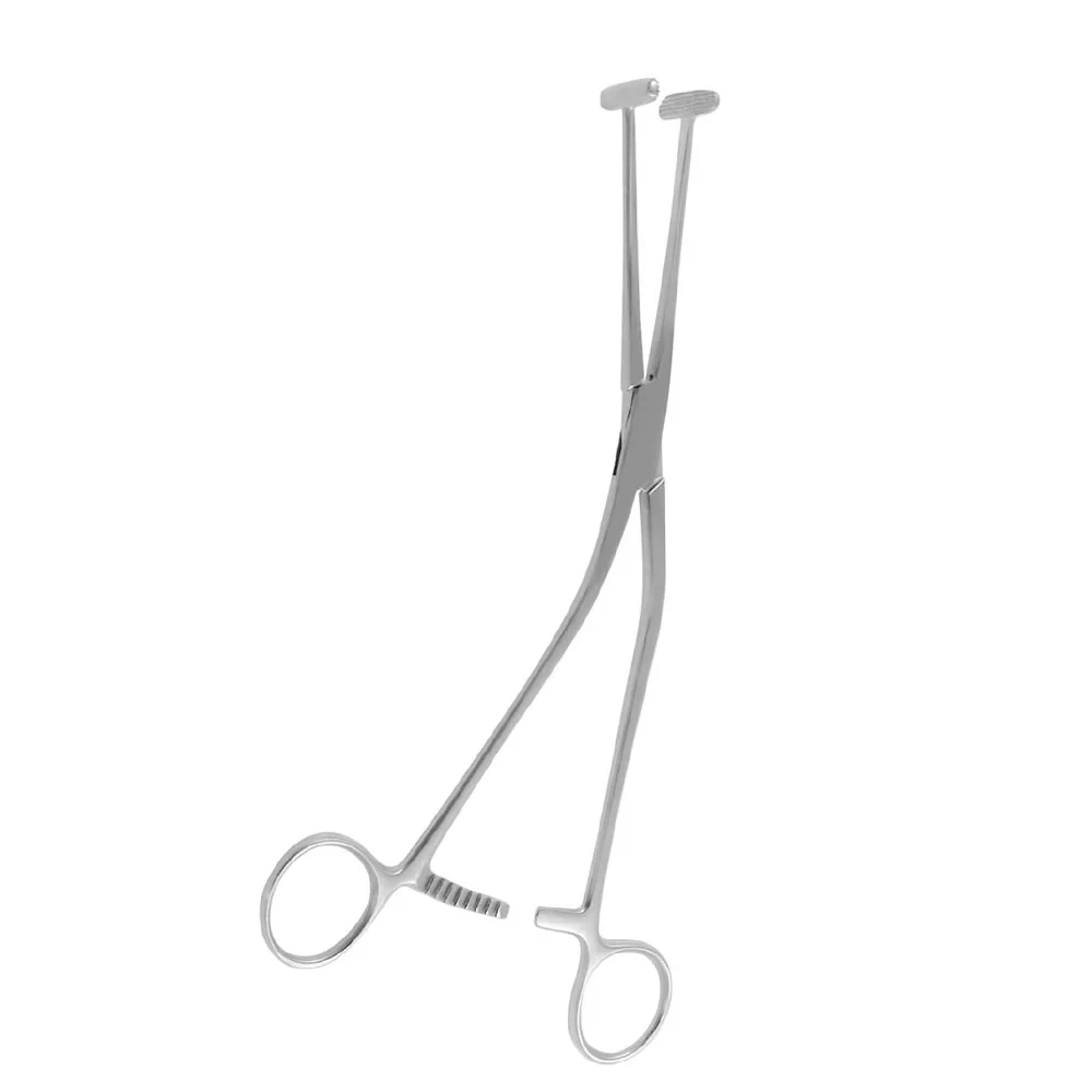 Millin T-shaped Angled Forceps for 9 1/2 Inch Prostate Tissue Control