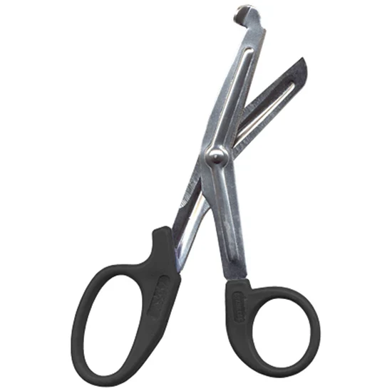 Multicut Utility Scissors Blue Angled Serrated 6"