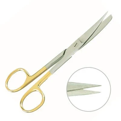 Operating Scissors Sharp Curved Tungsten Carbide Surgical Instrument