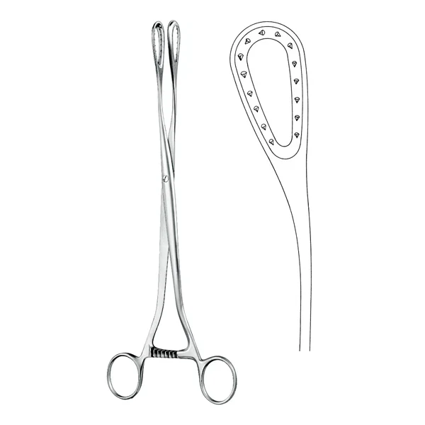 Ovum Forceps Curved 27cm