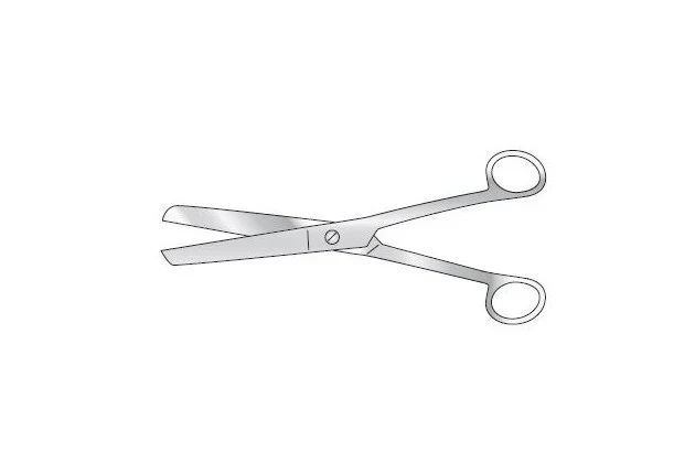 Post Mortem Scissors Straight 8" (203mm) Sharp/Sharp Autopsy Instrument