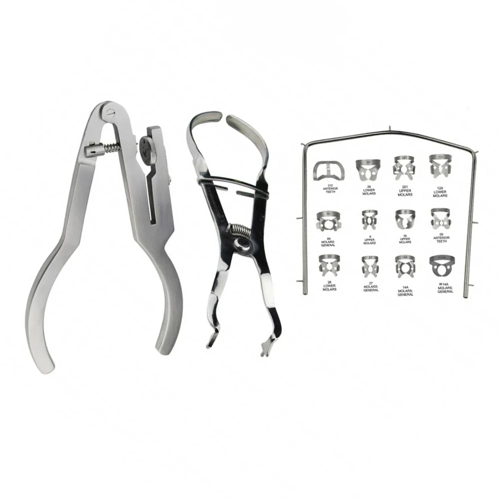 Rubber Dam Kit 16pcs for Dental Isolation and Endodontic Procedures