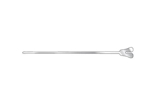 Silver Probe Stainless Steel 6" (152mm) Fish Tail Surgical Instrument