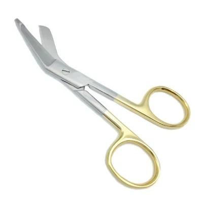 TC Lister Bandage Scissors Angled Tungsten Carbide Surgical Instrument