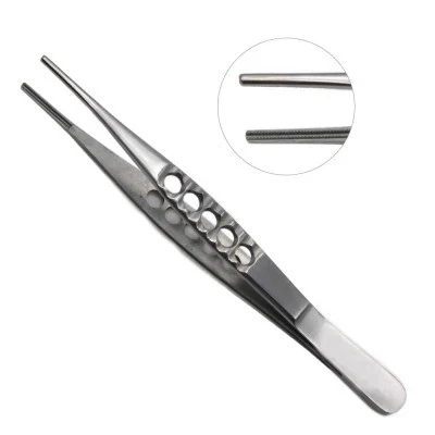 Thumb Tissue Forceps Fenestrated Handle for Delicate Tissue Handling