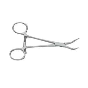 Bone Clamp 14.5cm Curved with Extra Long Ratchet Orthopedic Instrument
