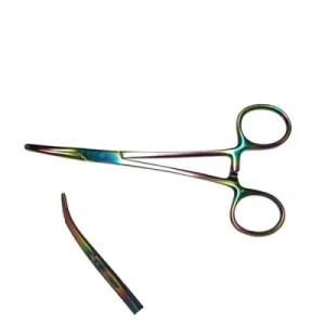 Carmalt Forceps 8" Color Coated with Longitudinal Serrations image 2
