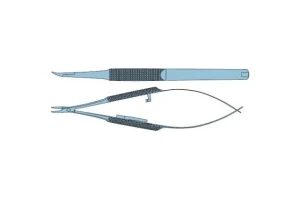 Curved Needle Holder 6mm Tip 106mm Titanium with Lock