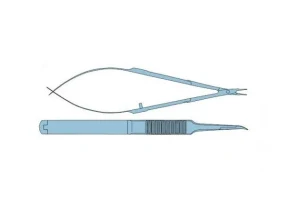 Curved Needle Holder 6mm Tip 106mm Titanium with Lock image 2