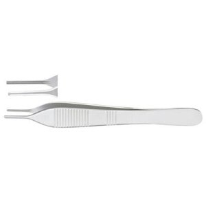 Debakey Adson Tissue Forceps 4 3/4" 1.5mm Tips image 3
