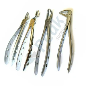 Dental Extracting Forceps 4Pcs Set for Multi-Pattern Exodontia