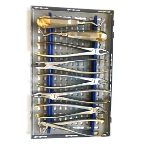 Dental Extraction Surgery Elevators Forceps Kit for Controlled Exodontia