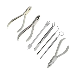 Dental Orthodontic Kit 7 Pcs Professional Orthodontic Pliers & Diagnostic Set image 2
