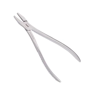 Flat Nose K Wire Pliers with 3mm Plain and Side-Grooved Tips image 2