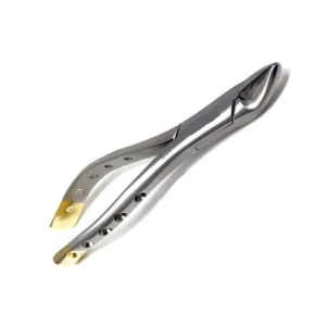 Gold Handle Root Tip Forceps for 125mm Retained Root Delivery
