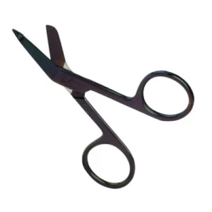 Gun Metal Coated Bandage Scissors for Safe Dressing Removal