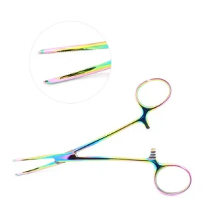 Kelly Hemostatic Forceps Curved 5.5" Color Coated image 2