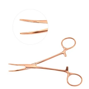 Kelly Hemostatic Forceps Curved 5.5" Color Coated image 3