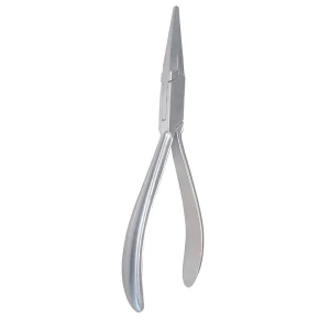 Long Jaw Needle Nose Pliers with 7 Inch Serrated Jaw Wire Handling image 2