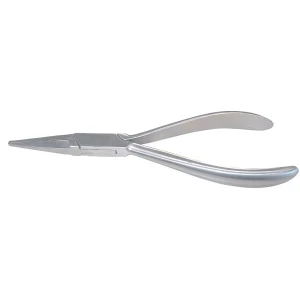 Long Jaw Needle Nose Pliers with 7 Inch Serrated Jaw Wire Handling image 3