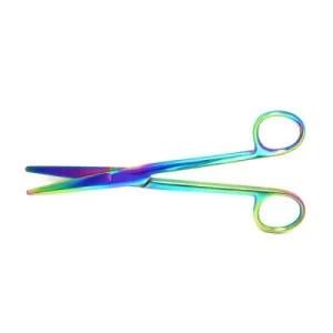 Mayo Dissecting Scissors Straight 6 3/4" Color Coated image 4