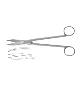 Meisterhand Martin Cartilage Scissors 8 Inch Curved Serrated Surgical Scissors image 3