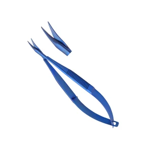 Micro Surgery Titanium Scissors 16cm Curved image 2