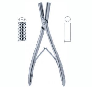 Obwegeser Bone Bending Forceps 17.5cm Concave image 3