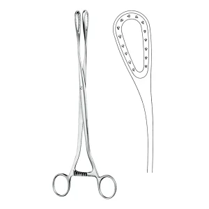Ovum Forceps Curved 27cm