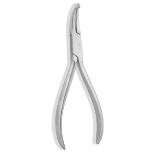 Pliers Flat Serrated Small Curved Tip image 2