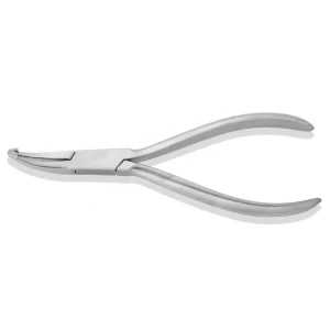 Pliers Flat Serrated Small Curved Tip image 3