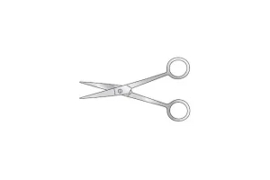 Post Mortem Dissecting Scissors 5" (127mm) Sharp/Sharp Surgical Instrument