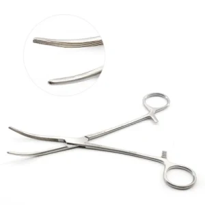 Rochester Carmalt Forceps Curved with Textured Jaws image 3