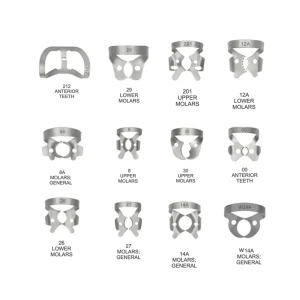 Rubber Dam Clamps Set of 12 Pcs for Dental Isolation Procedures image 2