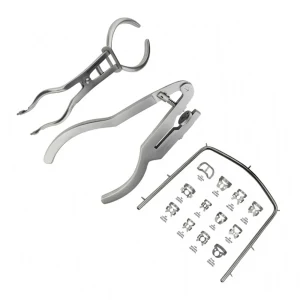 Rubber Dam Kit 15pcs for Endodontic Isolation with Brewer Forceps image 2