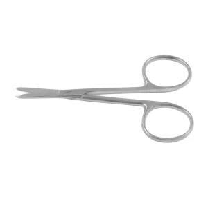 Spencer Stitch Scissors with notched blunt tip for controlled suture lifting and removal in image 3