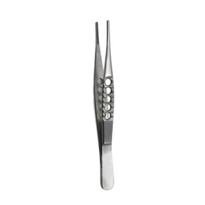 Thumb Tissue Forceps Fenestrated Handle for Delicate Tissue Handling image 2