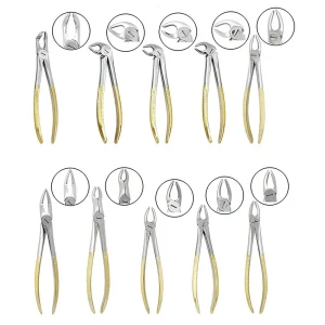 Tooth Extracting Forceps Set for 10-Piece Dental Exodontia image 3