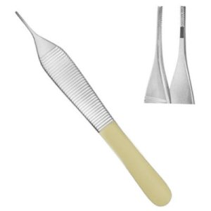 Tying Platform Adson Tissue Forceps image 4