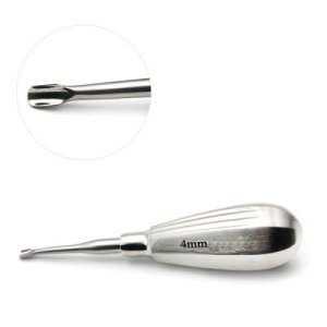 Winged Elevator Short Handle Curved Dental Extraction Instrument image 3