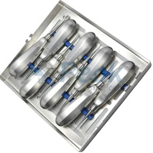 Winged Standard Dental Elevator Sets for T-Handle Retained Root Elevation