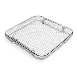 Wire Mesh Sterilization Baskets Tilted Handles 2 Pcs Set image 2