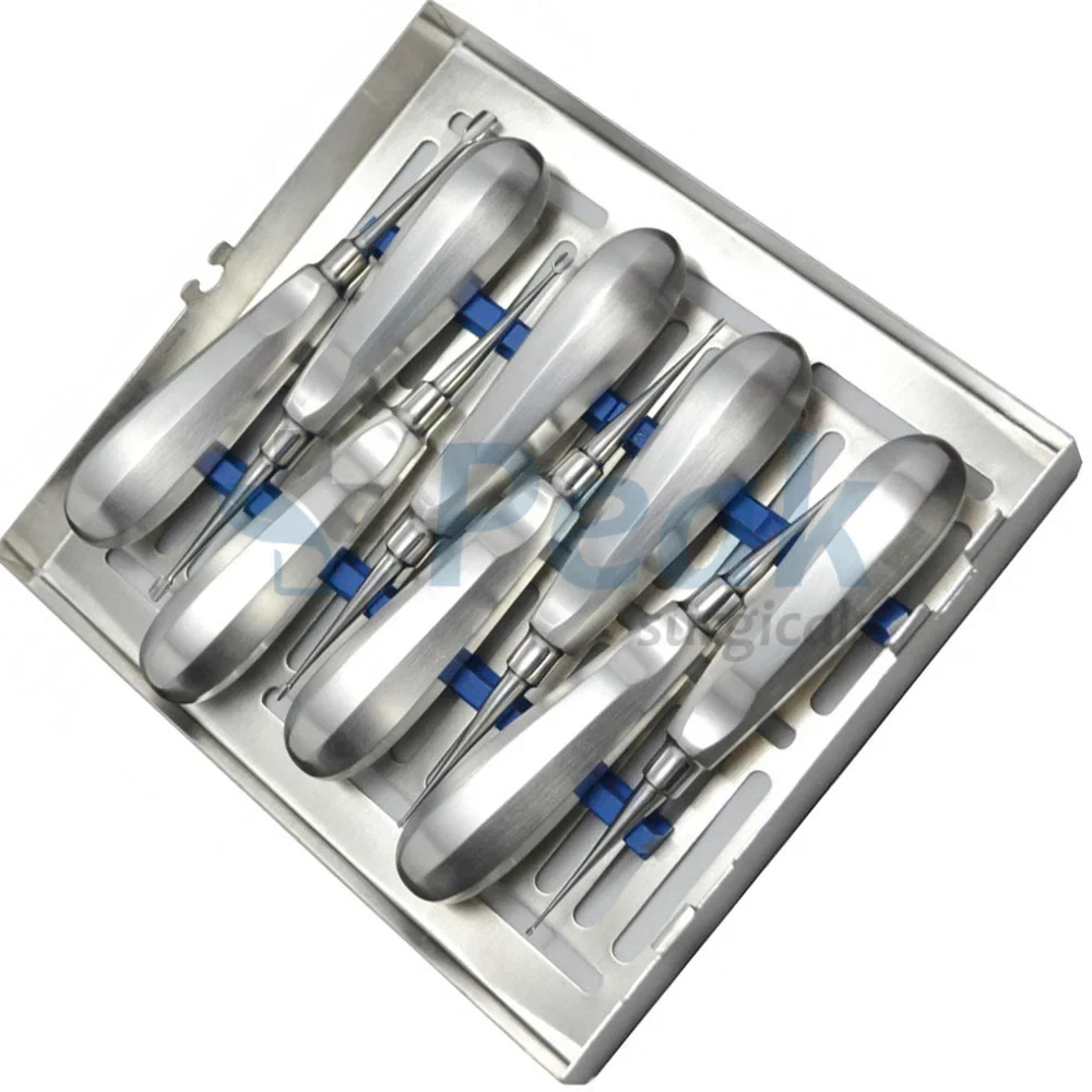 Winged Standard Dental Elevator Sets for T-Handle Retained Root Elevation